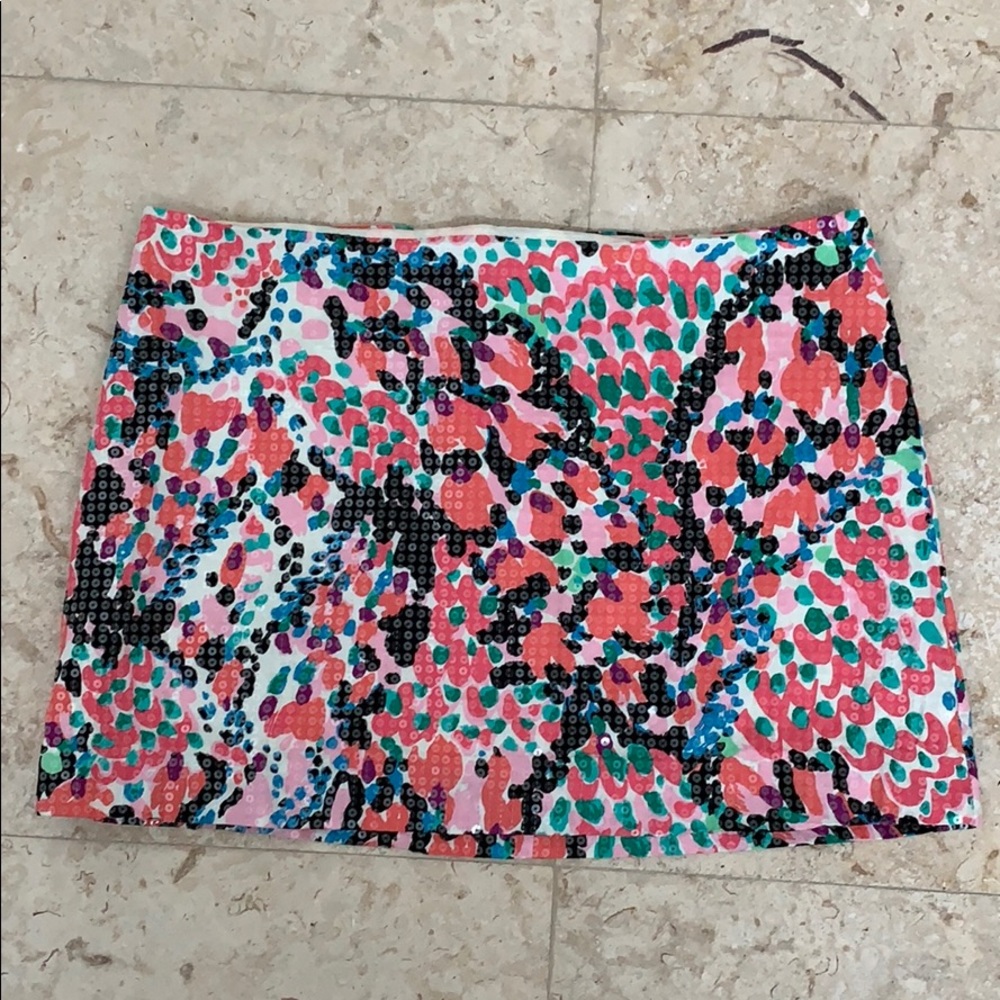 Lilly Pulitzer printed mini skirt size 10